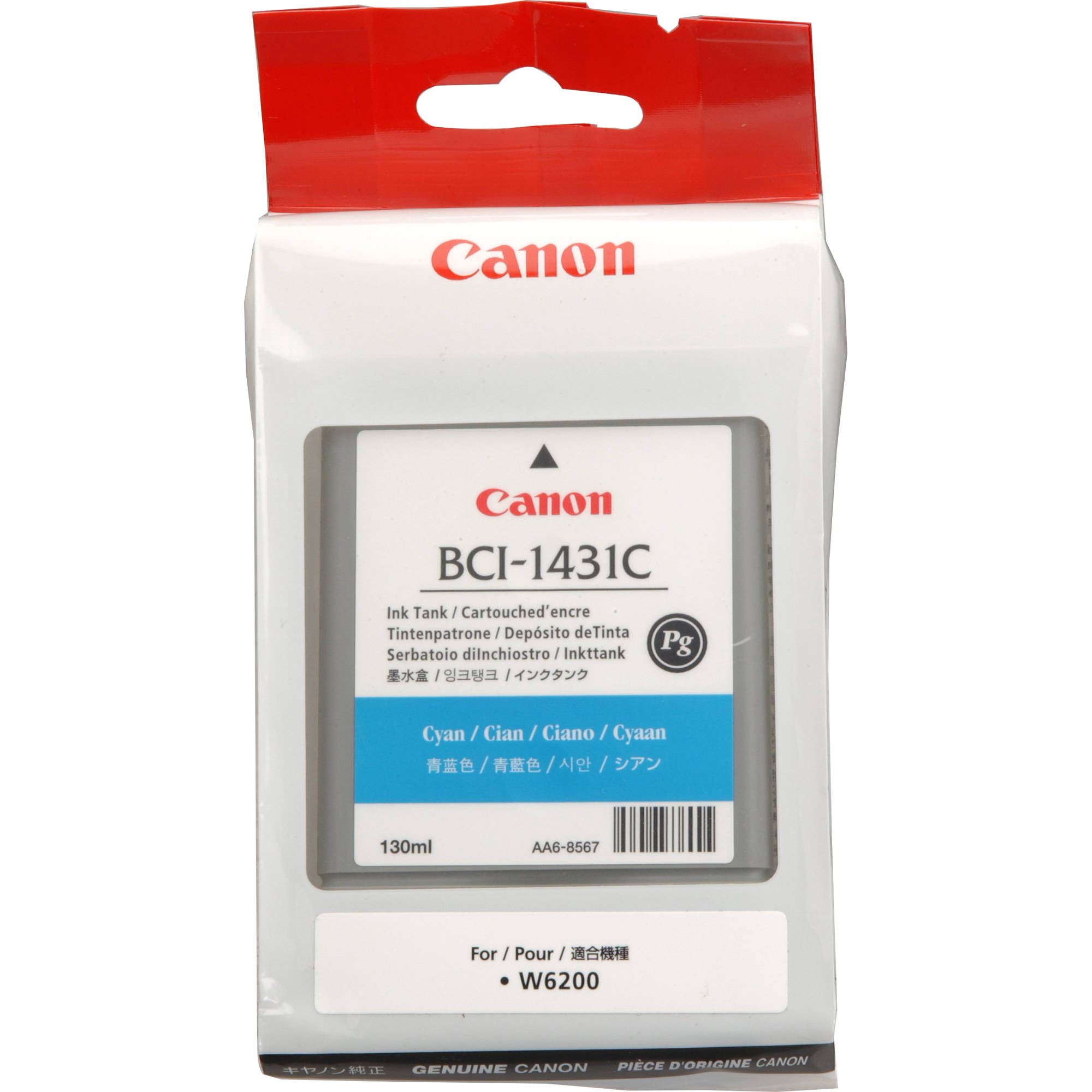 15a0535b716d50462a36c20a691f731d.jpg Canon BCI-1431C Cyan Ink Tank (130 ml) - Imagen 1