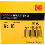 Kodak 3 x 3" #90 Filtro de gel óptico de verrugas ámbar gris oscuro 2