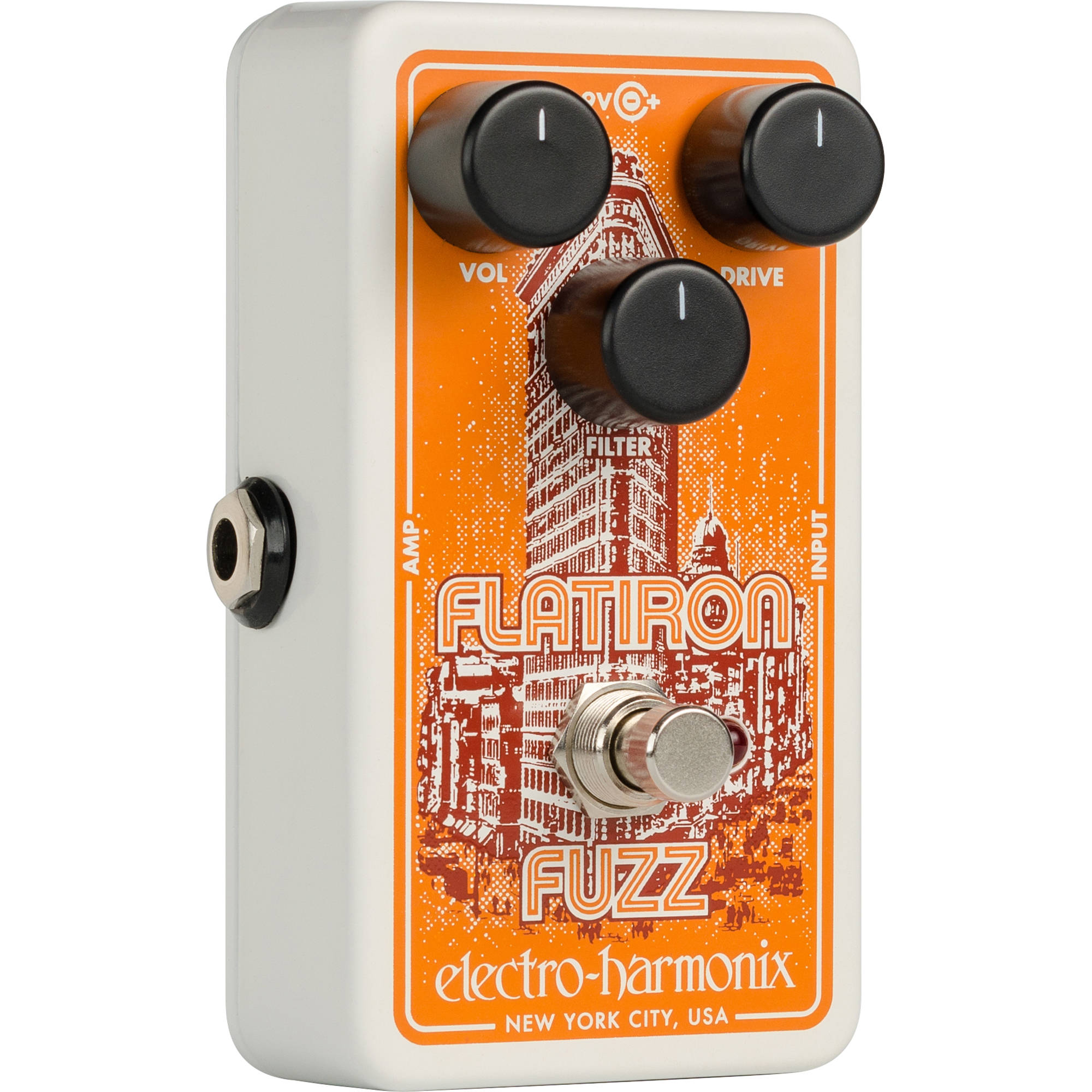 181728fc93c693aae529312f166d43f3.jpg Pedal de distorsión Electro-Harmonix Flatiron Fuzz para guitarras eléctricas - Imagen 1