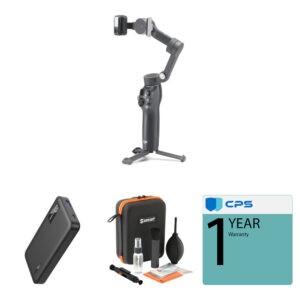 Gimbal para teléfono inteligente DJI Osmo Mobile 7P con banco de energía y kit de limpieza óptica