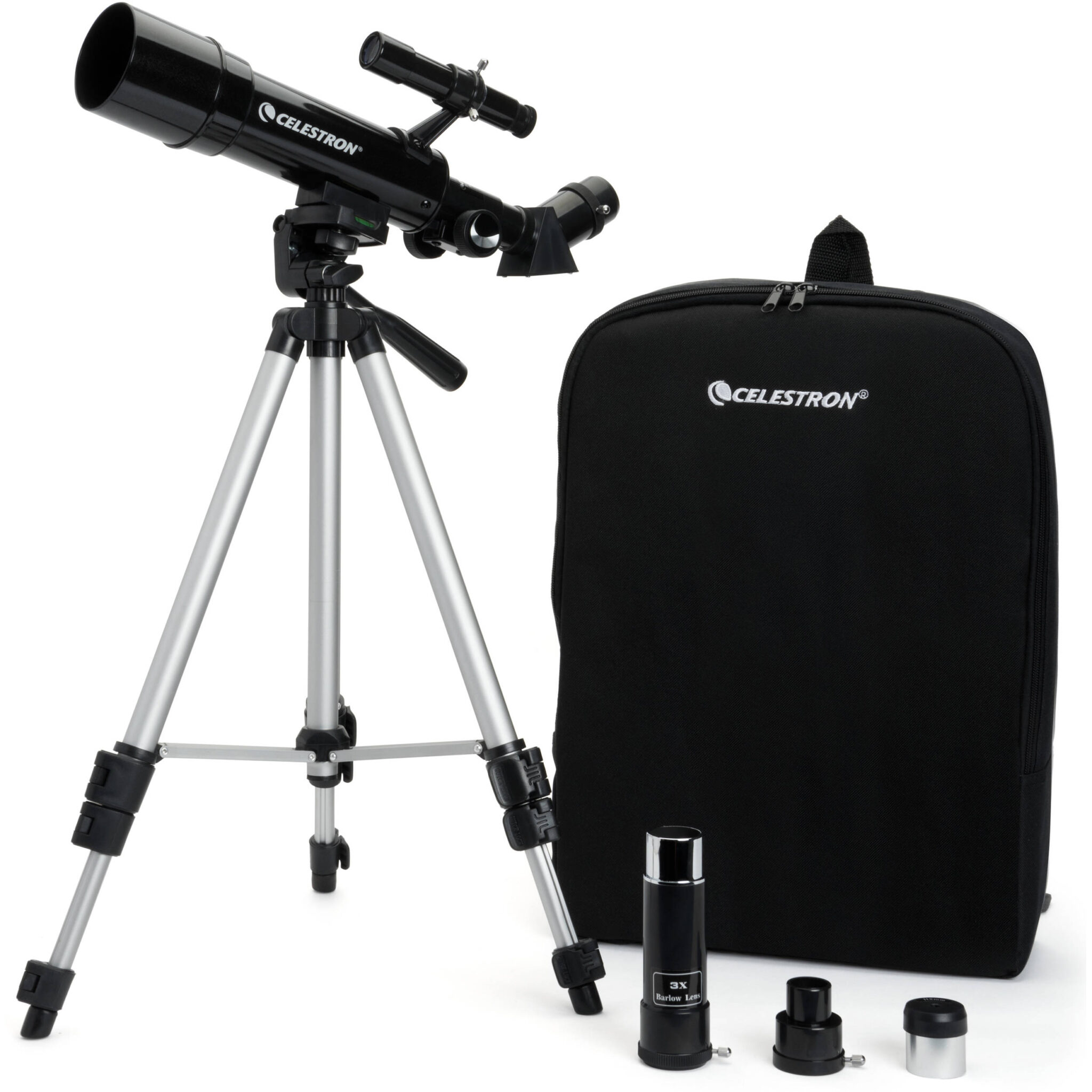 186ee4b7cf2e6ecf1a2317753ee18b9d.jpg Celestron Travel Scope 50 mm f/7.2 AZ Kit de telescopio refractor - Imagen 1
