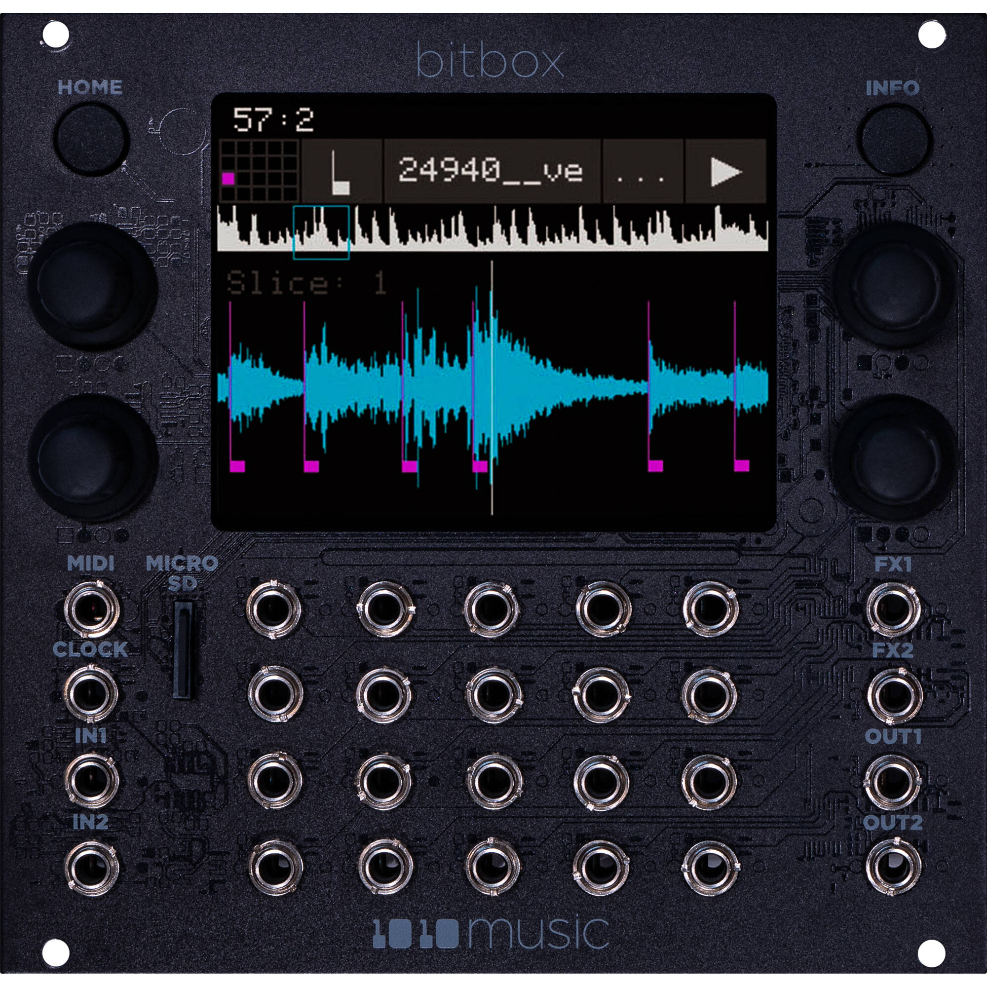 18b98be91a2dc1328e3d4422bb2108ad.jpg 1010music bitbox mk2 Módulo de muestreo intuitivo para Eurorack (26 HP, negro) - Imagen 1