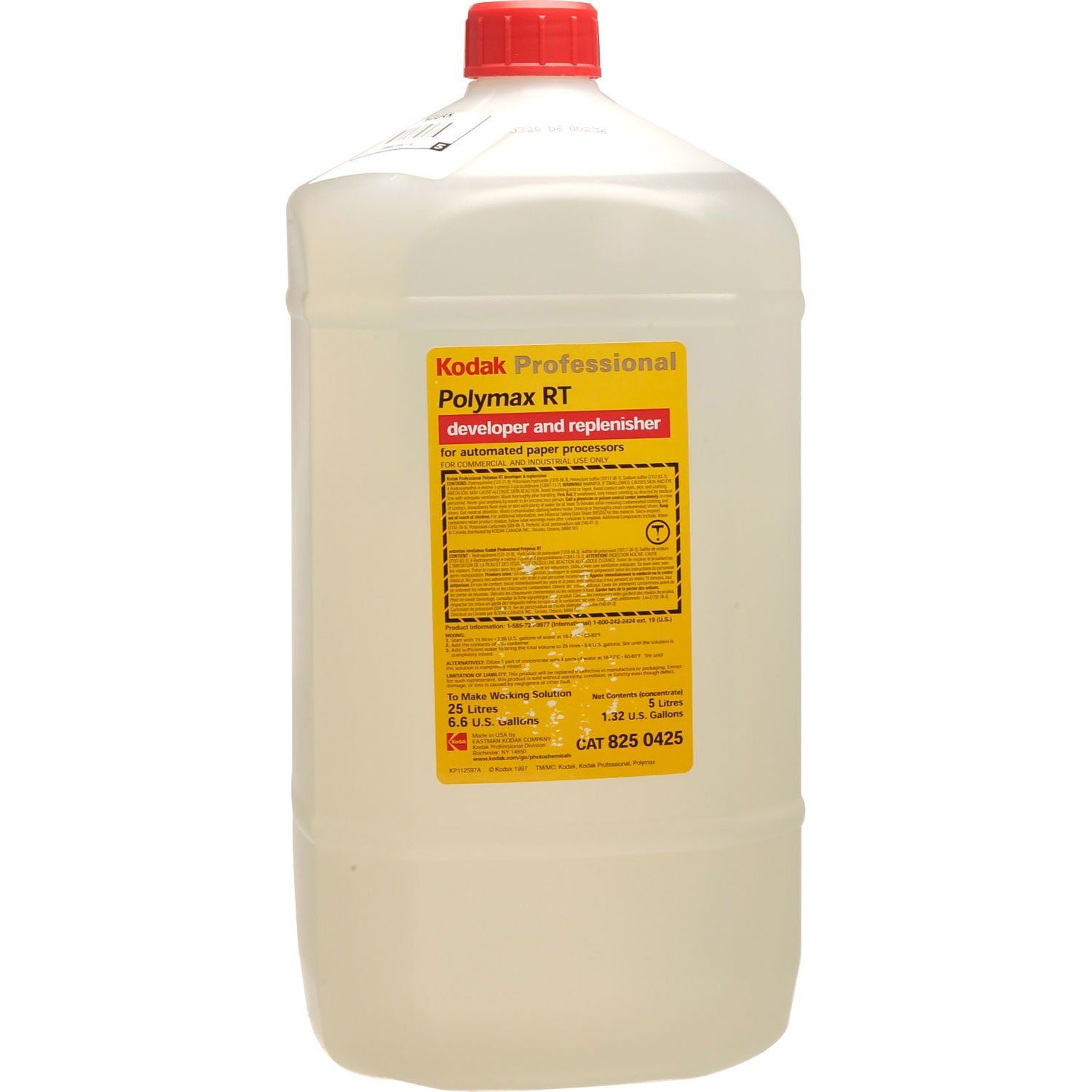 194b5047322ef63a697a20e987d9ad0a.jpg Revelador y rellenador Kodak POLYMAX RT (5 litros, para hacer 25 litros) - Imagen 1