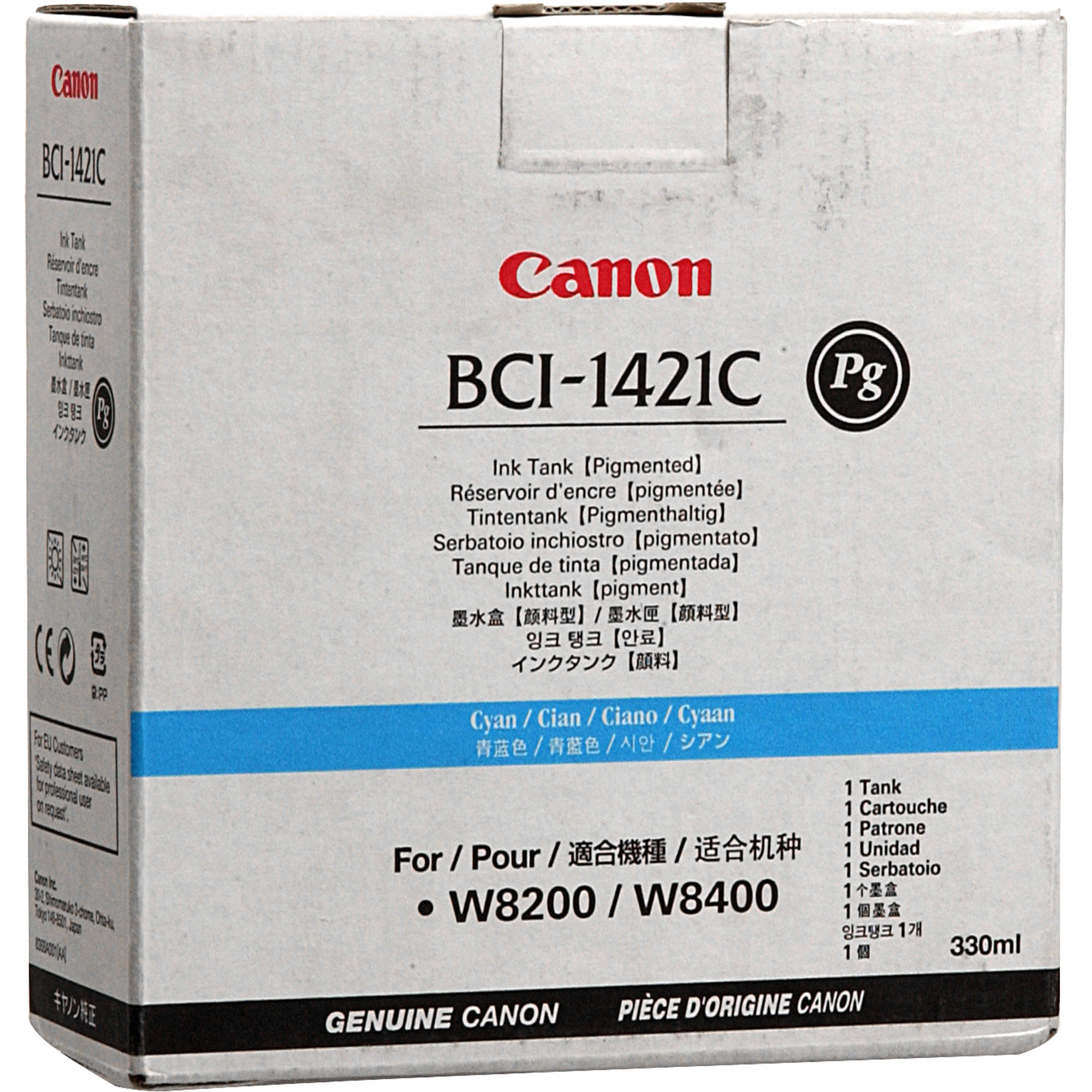 195957210304cda2f9571ff53146ffc4.jpg Canon BCI-1421C PG Cyan Ink Tank (330 ml) - Imagen 1