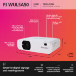 Ricoh PJ-WUL5A50 Proyector láser 3LCD WUXGA de 5200 lúmenes - Imagen 4