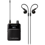 Audio-Technica ATW-3250 Receptor estéreo inalámbrico con auriculares ATH-E40 (DF2: 470 a 607 MHz)