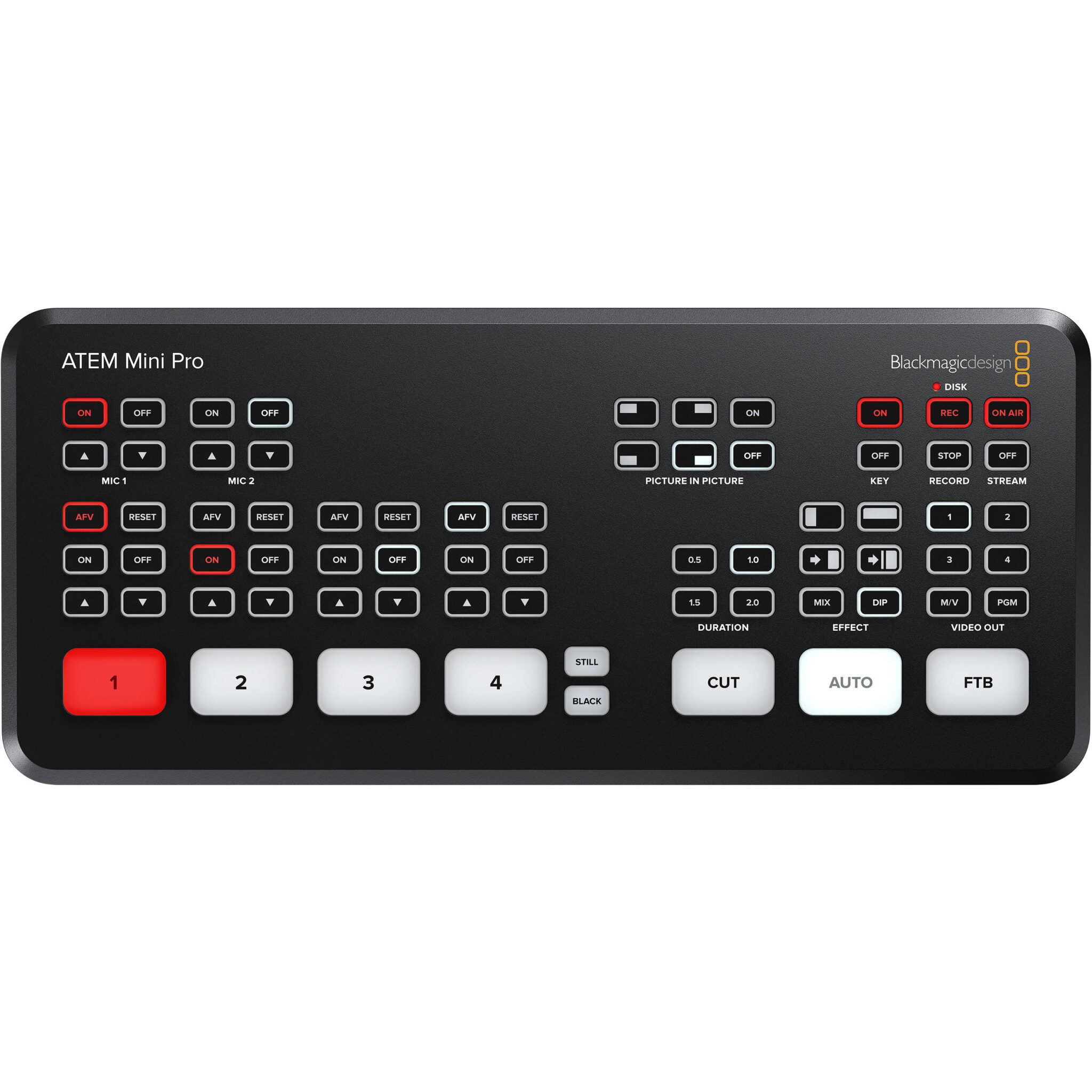 1ab6476f9ab0b5afa8ea7e8d827f3834.jpg Conmutador de transmisión en vivo Blackmagic Design ATEM Mini Pro HDMI - Imagen 1
