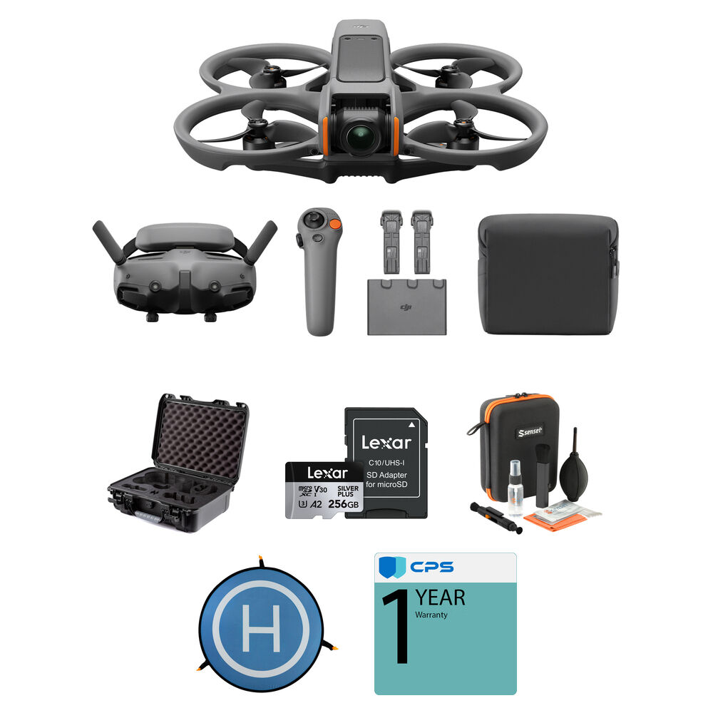 1ae630518d3f078b8effee5cfabc0e32-1.jpg Drone DJI Avata 2 FPV con combo Fly More de 3 baterías y kit de accesorios de estuche rígido - Imagen 1