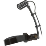 Audio-Technica ATM350W Micrófono de condensador cardioide para instrumentos con sistema de montaje de viento de madera (cuello de cisne de 5")