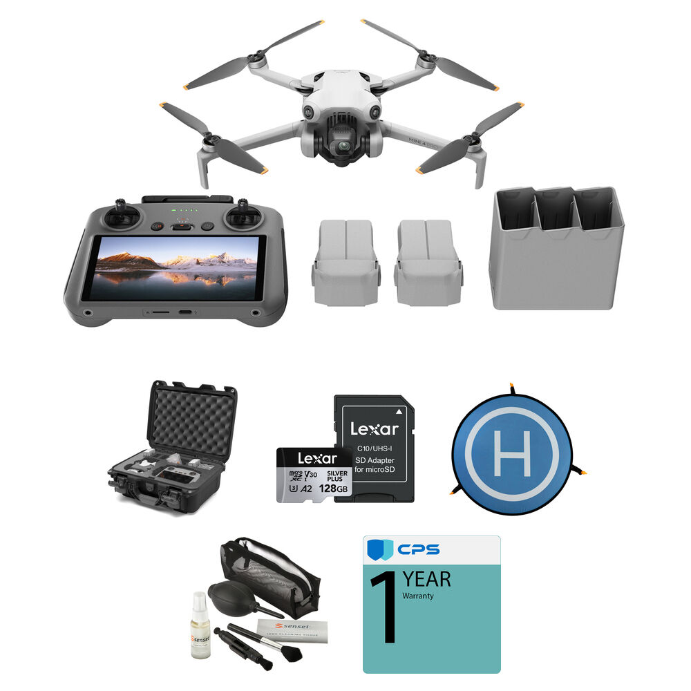 1b6aa40a575c4031ba3807671d221686.jpg DJI Mini 4 Pro Drone Fly More Combo Plus con RC 2 y kit de accesorios de estuche rígido - Imagen 1