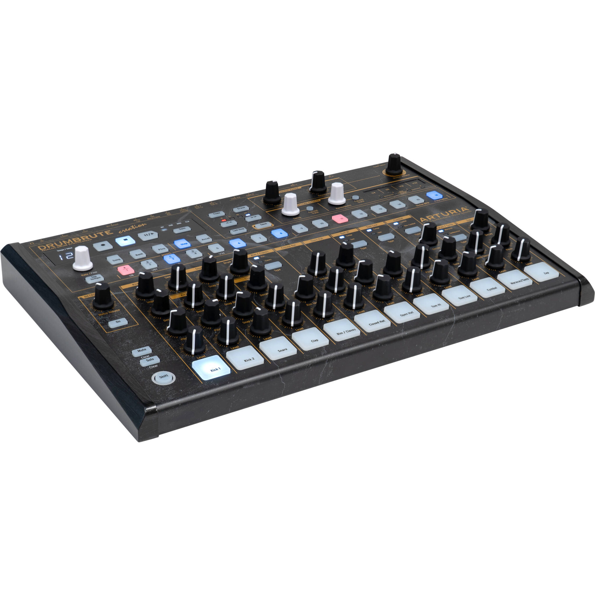 1bf7ea7067509b2d5d2a66c8605c9d6a.jpg Edición de creación de caja de ritmos analógica Arturia DrumBrute - Imagen 1