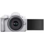 Canon EOS R50 Mirrorless Camera with 18-45mm Lens and Essentials+ Kit (White) - Imagen 10