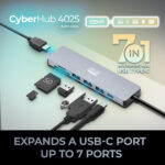 Ahora CyberHub 4025 Concentrador multipuerto USB-C 7 en 1 - Imagen 7