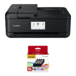 Canon Pixma TS9520a Wireless All-in-One Inkjet Printer with CLI-281 XL 4-Color Ink Tank Value Pack Kit (Black)
