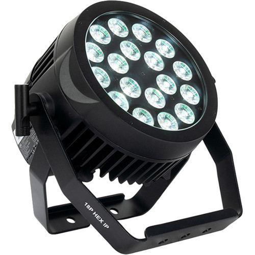 1fb459f093d879e77c8dbca381d6d380.jpg American DJ 18P HEX IP Heavy-Duty RGBAW+UV LED Wash Light (IP65) - Imagen 1
