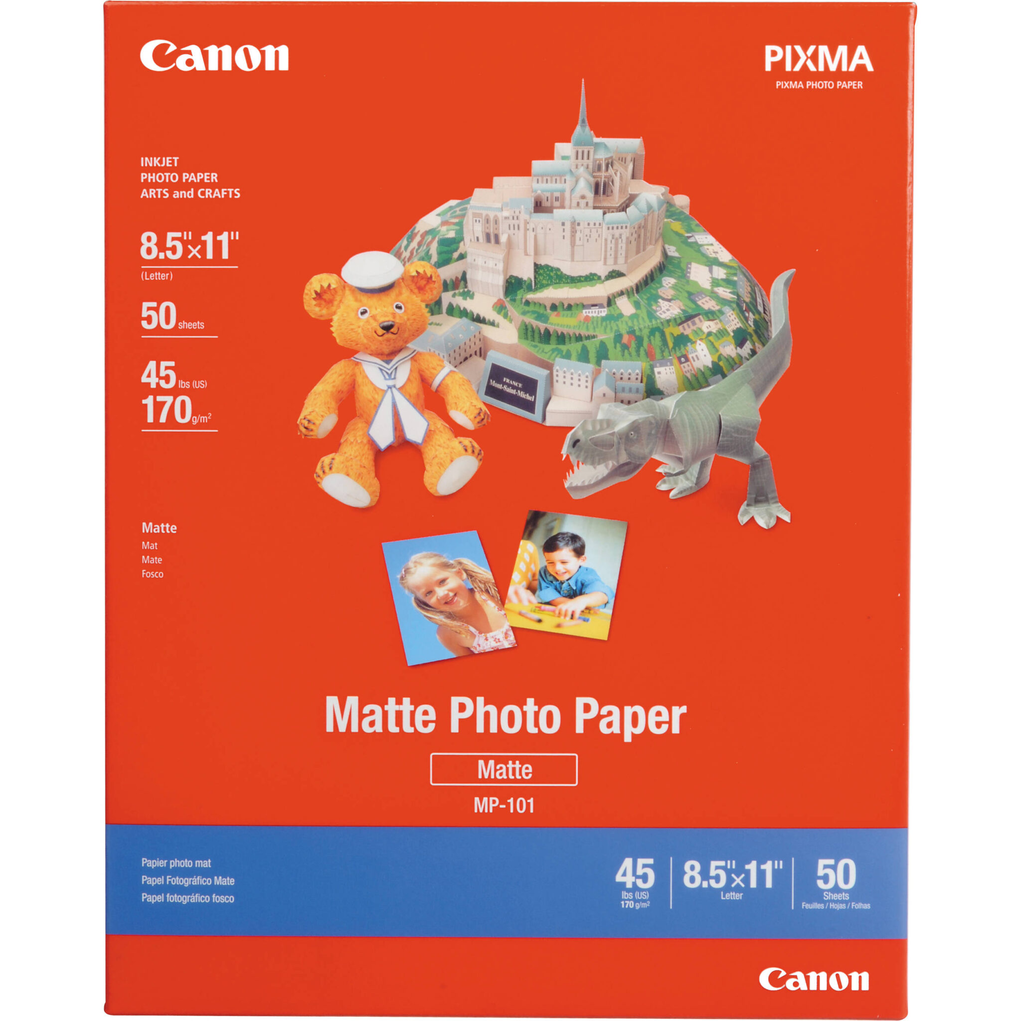1fbbb50880bcc055a2653b9b52664652.jpg Canon Matte Photo Paper (8.5 x 11", 50 Sheets) - Imagen 1