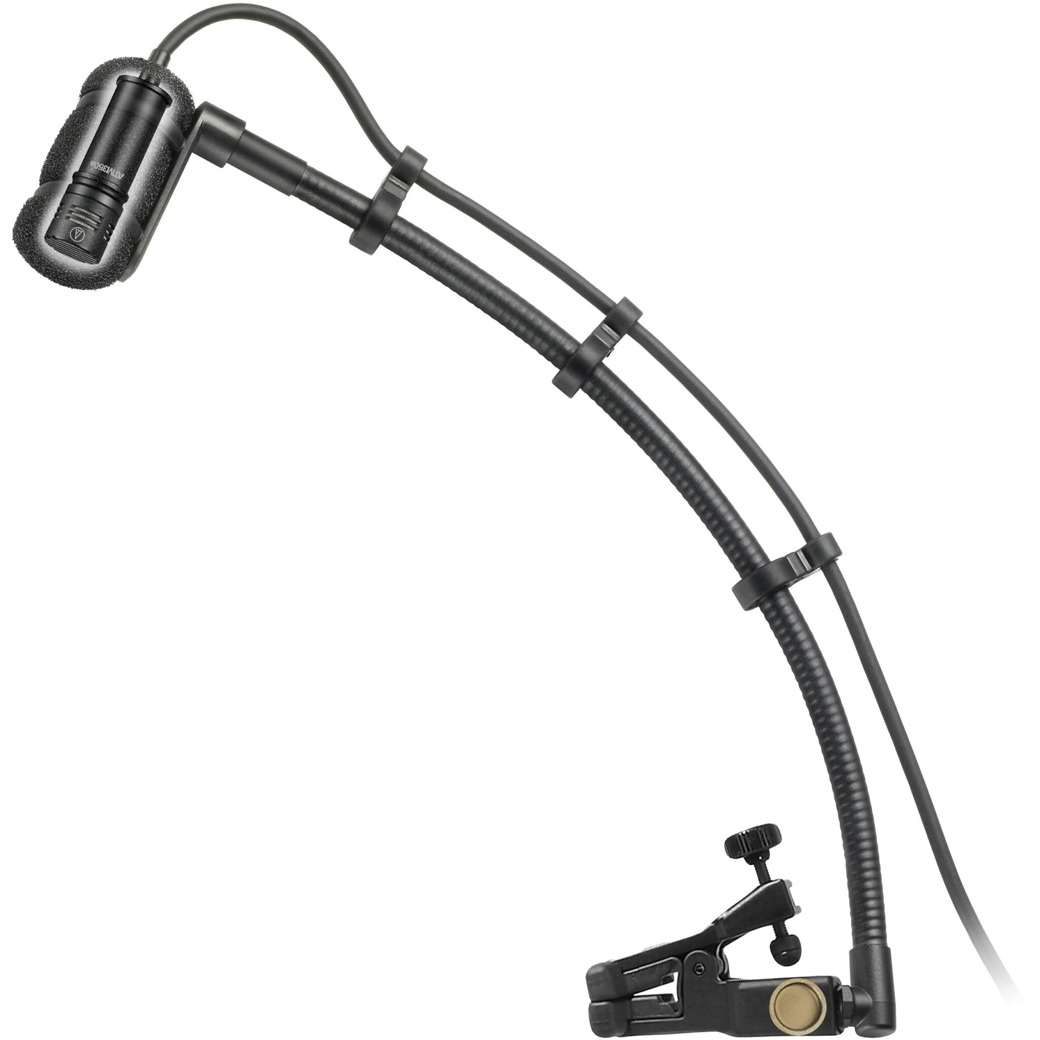2003605c14953e2cec87ed67f8707616.jpg Audio-Technica ATM350UL Micrófono de condensador cardioide para instrumentos con sistema de montaje universal con clip (cuello de cisne de 9") - Imagen 1