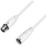 Adam Hall 4 Star MMF 100 XLR-M a XLR-F Cable de micrófono (nieve, 3')