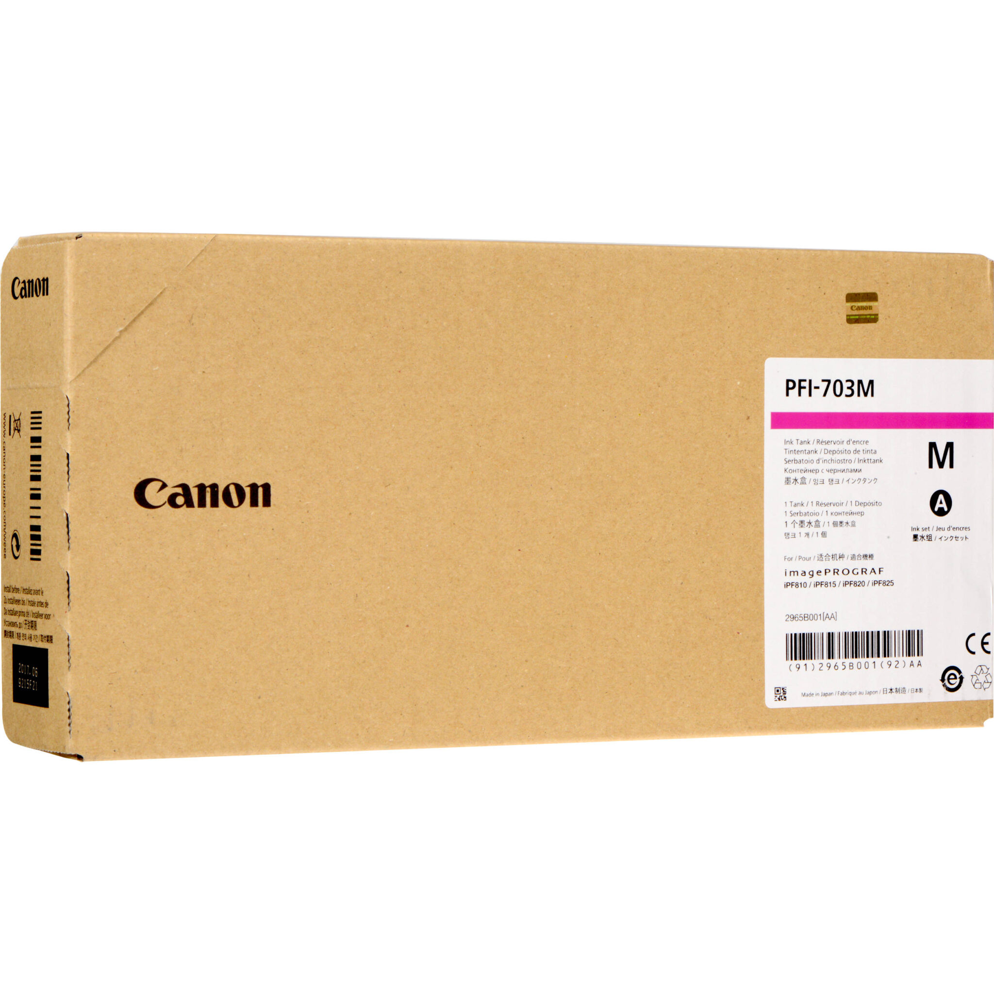 2220e9a77fbaf340d6758c4fb25da66c.jpg Canon PFI-707M Magenta Ink Cartridge (700 mL) - Imagen 1