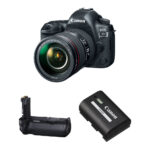 Canon EOS 5D Mark IV DSLR Camera with EF 24-105mm f/4L Lens and Battery Grip Kit
