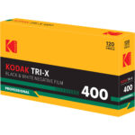 Película negativa Kodak Professional Tri-X 400 en blanco y negro (120 rollos de película, paquete de 5, embalaje retro)