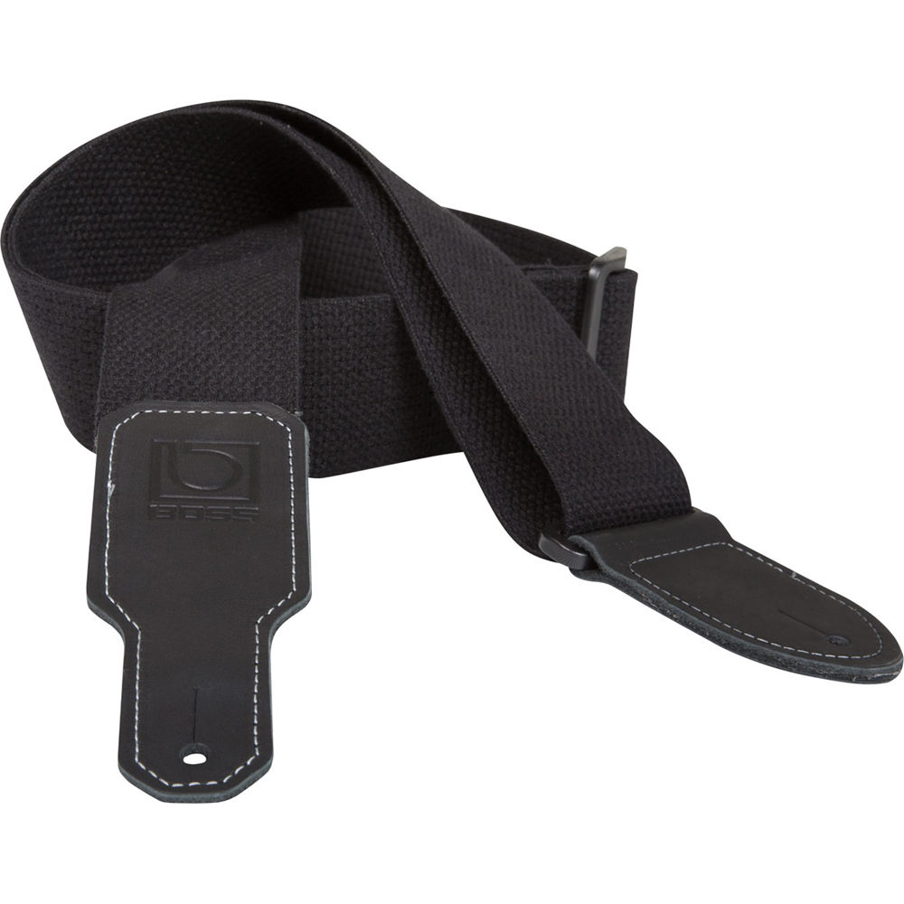 24e52740b0aaeb8f09b251a43cec7a61-1.jpg BOSS BSC-20-BLK Correa para instrumentos de algodón de 2" de ancho (negro) - Imagen 1