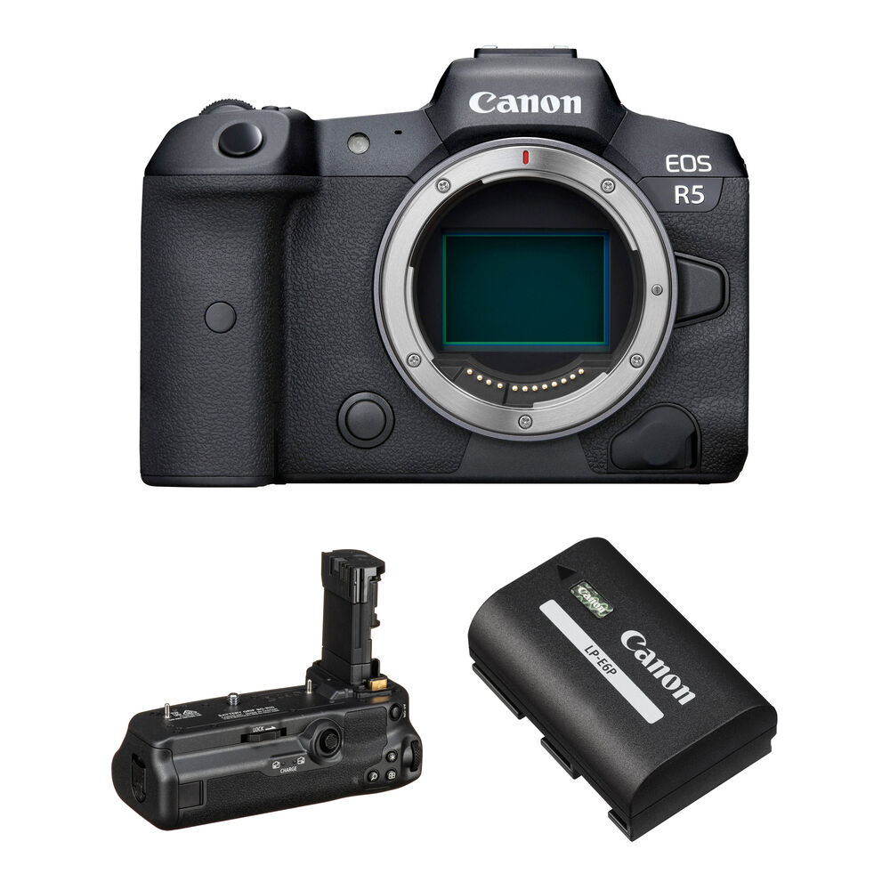 259229e33159f5ed767e7ef399c686d9.jpg Canon EOS R5 Mirrorless Camera with Battery Grip Kit - Imagen 1