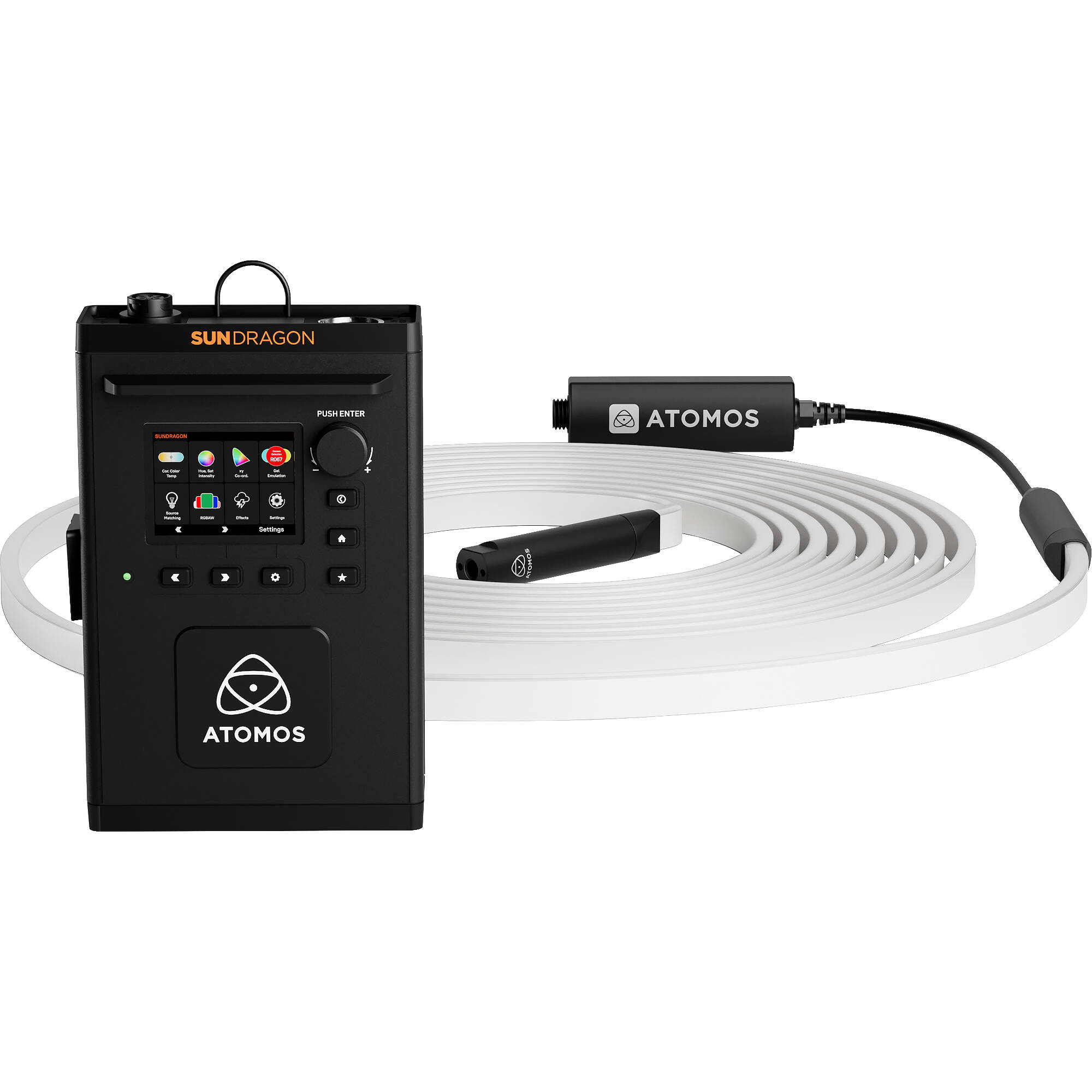 265b4caac8e330995936ad3b3d1277ae.jpg Atomos Sun Dragon LED tira de luz de cuerda con difusor (16', blanco) - Imagen 1
