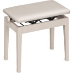 Banco de artista de metal de altura ajustable Casio (gris/beige)