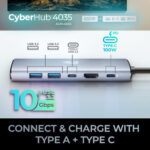 Ahora CyberHub 4035 Concentrador multipuerto USB-C 6 en 1 - Imagen 10