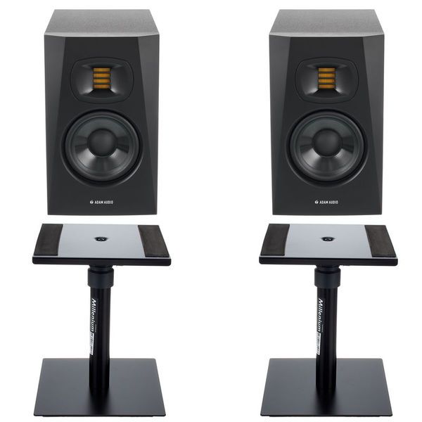 28109745216c7a6058f5ede9ae29a5bb.jpg ADAM Audio T5V Desktop Stand Bundle - Imagen 1