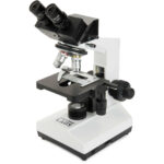 Microscopio binocular compuesto CELESTRON LABS CB2000C con platina mecánica de 5,5 x 5,5"