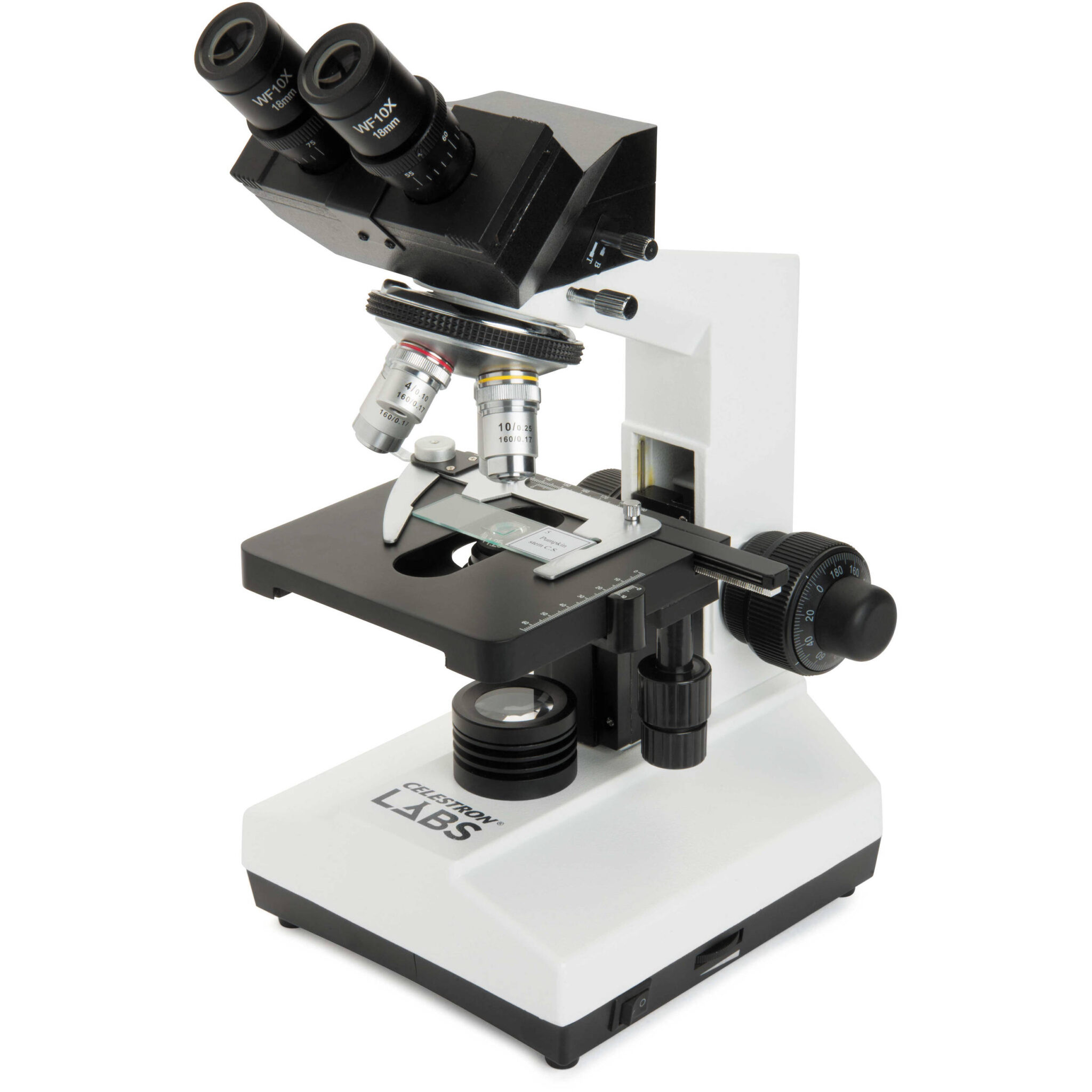 2827aee1d98656c9dfa8cc33d2b22d57.jpg Microscopio binocular compuesto CELESTRON LABS CB2000C con platina mecánica de 5,5 x 5,5" - Imagen 1