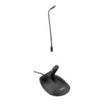 Audio-Technica Pro-49QL 16 Kit económico de micrófono de cuello de cisne de montaje rápido de condensador cardioide de escritorio con base de escritorio