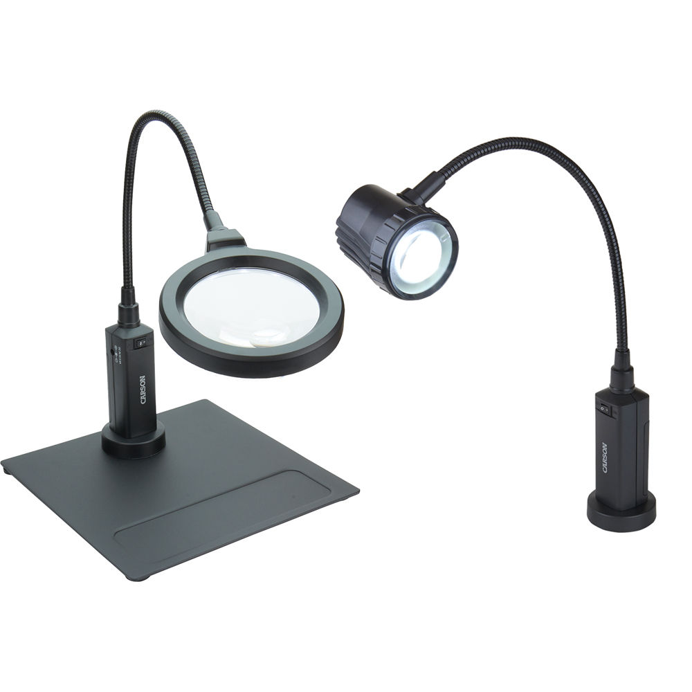 288c60efd4967b6f8fe7acc302904b5c.jpg Paquete Carson CP-95 con lupa LED CP-90 MagniFlex Pro 2x y luz de trabajo LED LF-10 LightFlex Pro - Imagen 1