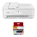 Canon Pixma TS9521Ca Wireless All-in-One Inkjet Printer (White) with PGI-280/CLI-281 5-Color Kit - Imagen 2