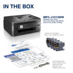 Brother MFC-J1010DW Wireless Inkjet All-in-One Color Printer with LC401 High-Yield Black Ink Cartridges Kit (Manufacturer Refurbished) - Imagen 6