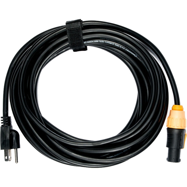 2bd5bc13a7bf38652af873dfa374487b.jpg American DJ IP65 Power Link to Edison 3-Prong Power Cable, 25' - Imagen 1
