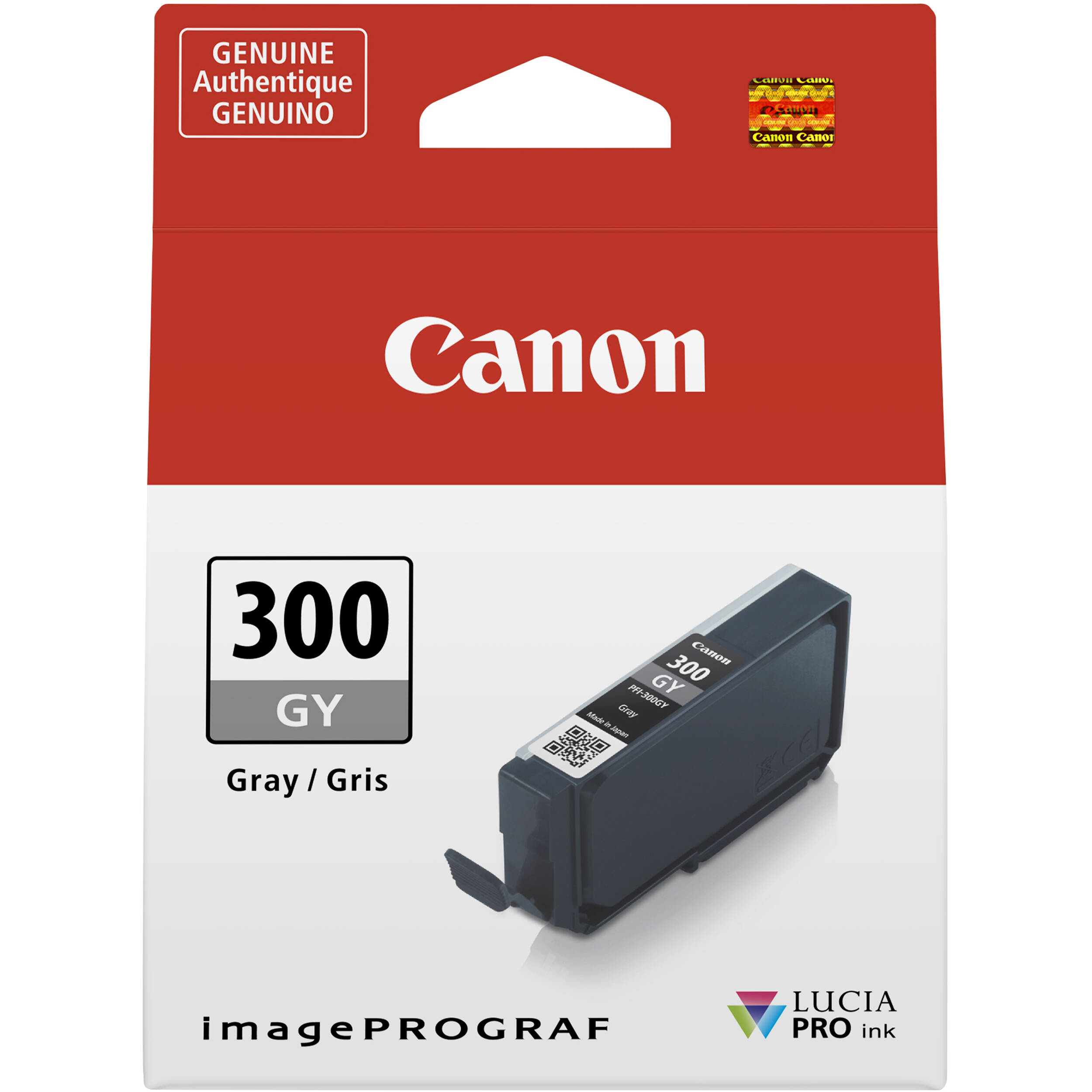2be3aabf5f72b56035ee120352654ac2.jpg Canon PFI-300 Gray Ink Tank - Imagen 1