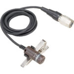 Audio-Technica AT829cW Micrófono de condensador cardioide Lavalier (negro, conector Hirose de 4 pines con bloqueo)