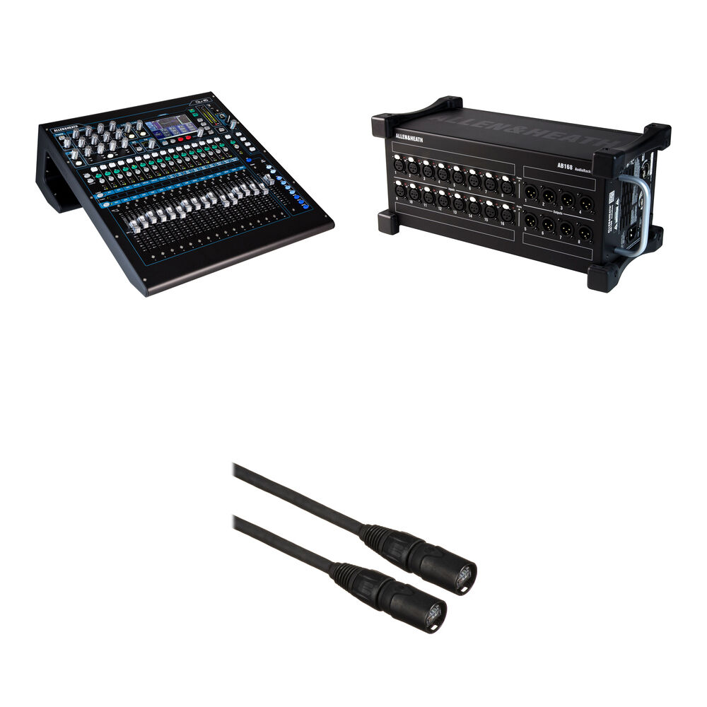 307d9f4d69b9779ef49059a79c705b3d.jpg Paquete de interfaz de rack de audio y mezclador digital Allen & Heath Qu-16C (edición Chrome) - Imagen 1