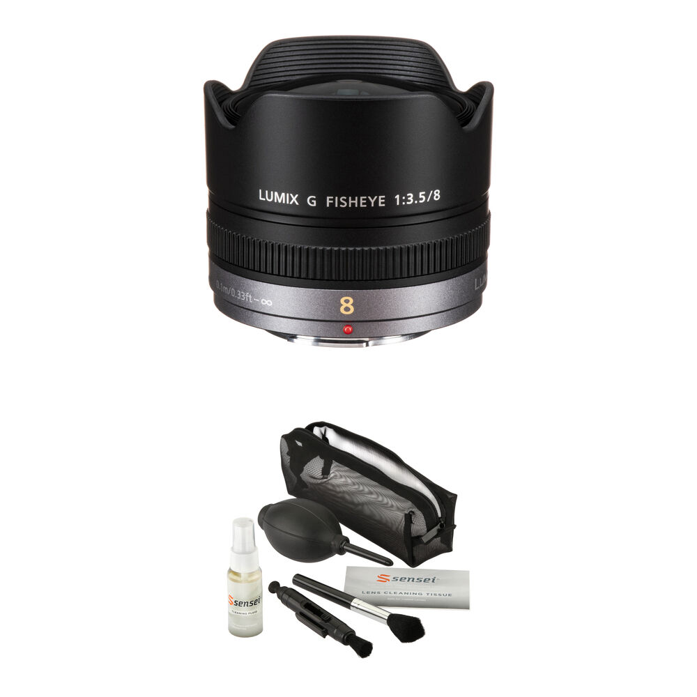 30a8c6dede3409d77aef706ccaef2b87.jpg Panasonic LUMIX G Fisheye 8mm f/3.5 Lens with Accessories Kit - Imagen 1