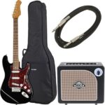 Harley Benton ST-62BK Hot Rod Mooer Bundle
