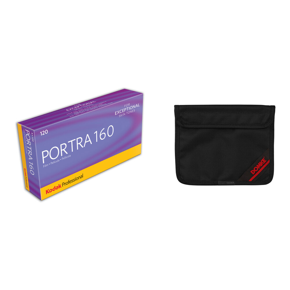 30e03b3d526c2cc62289a5d822488bc6.jpg Kodak Portra 160 con kit de bolsa protectora de película Domke (120 rollos de película, paquete de 5) - Imagen 1