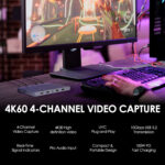 Dispositivo de captura CineTreak CT-4 4K de 4 canales HDMI a USB - Imagen 4