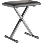 Casio ARBENCH - Banco de teclado acolchado ajustable estilo X (negro)