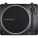 Audio-Technica AT-LP70XBT Tocadiscos de transmisión por correa totalmente automático con Bluetooth (negro y bronce) - Imagen 4