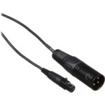 Cable Audix Mini-XLR hembra a XLR macho (25', negro)