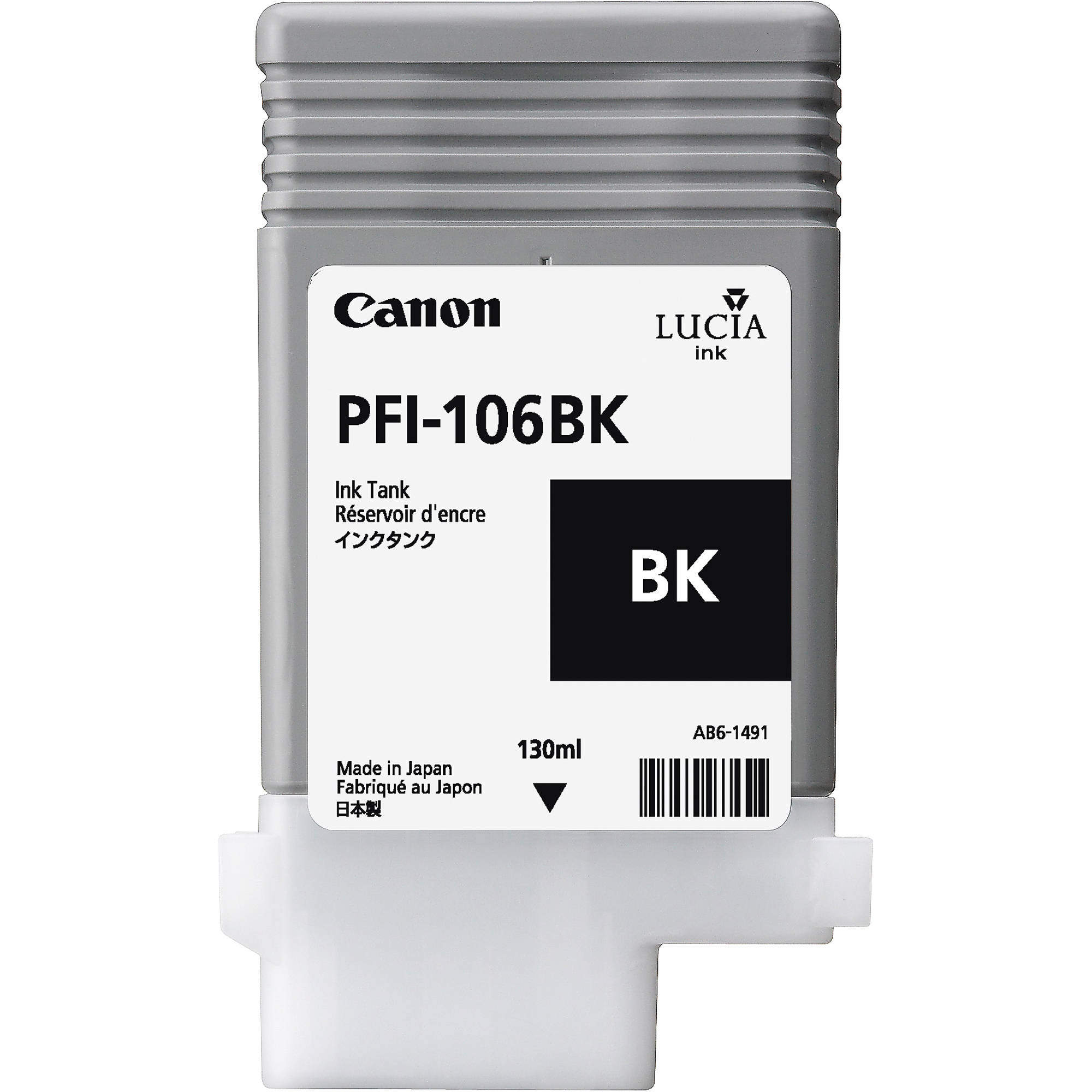 321339b8a9cddd3c2d2c33f44937f94c.jpg Canon PFI-106BK Black Ink Cartridge (130mL) - Imagen 1