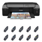 Canon imagePROGRAF PRO-310 Professional 13" Wireless Inkjet Photo Printer with 10 PFI-5100 Ink Tanks Kit